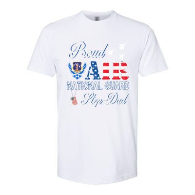 Proud Air National Guard Stepcool Giftdad Air Force Veterans Day Cool Gift Softstyle CVC T-Shirt