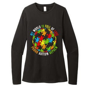 Proud Autism Nephew Puzzle World Awareness Womens CVC Long Sleeve Shirt