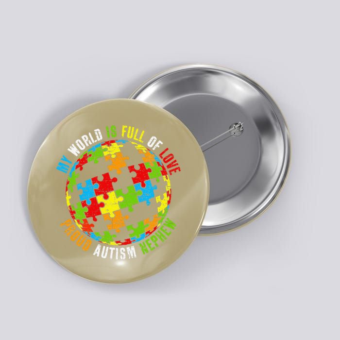 Proud Autism Nephew Puzzle World Awareness Button