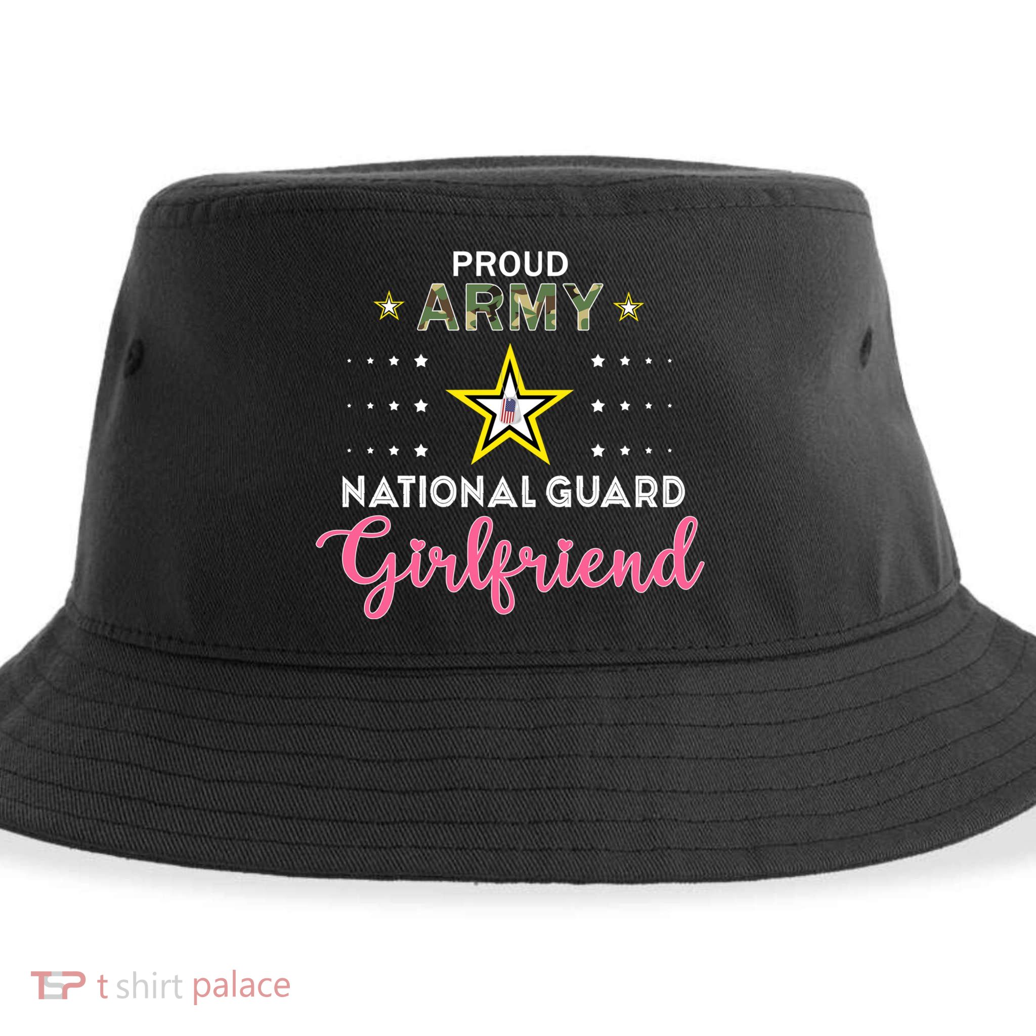 Proud Army National Guard Friend Pride Gift Sustainable Bucket Hat