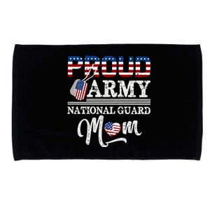 Proud Army National Guard Mom Mothers Day Usa Memorial Day Gift Microfiber Hand Towel