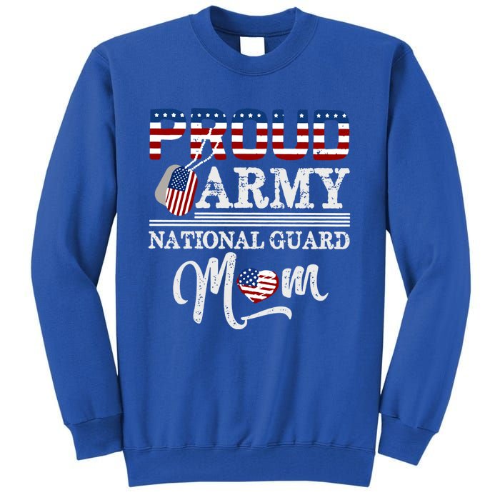 Proud Army National Guard Mom Mothers Day Usa Memorial Day Gift Tall Sweatshirt