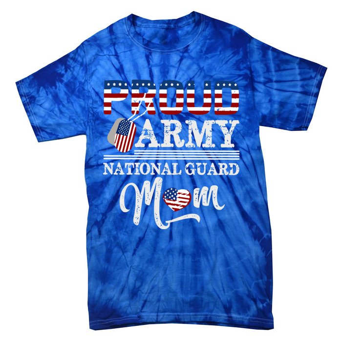 Proud Army National Guard Mom Mothers Day Usa Memorial Day Gift Tie-Dye T-Shirt