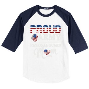 Proud Army National Guard Mom Mothers Day Usa Memorial Day Gift Baseball Sleeve Shirt