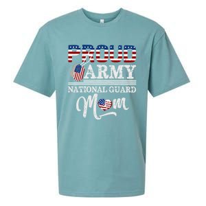 Proud Army National Guard Mom Mothers Day Usa Memorial Day Gift Sueded Cloud Jersey T-Shirt