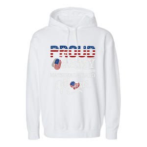 Proud Army National Guard Mom Mothers Day Usa Memorial Day Gift Garment-Dyed Fleece Hoodie