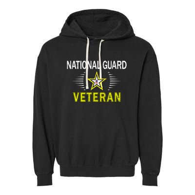 Proud Army National Guard Dad Veterans Day Gift Garment-Dyed Fleece Hoodie