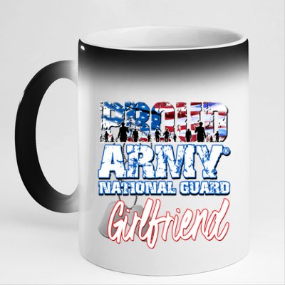 Proud Army National Guard Friend Usa Family Gift 11oz Black Color Changing Mug