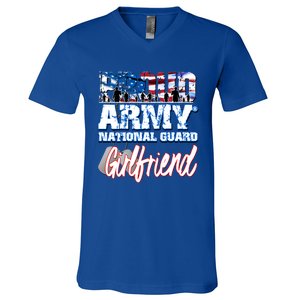 Proud Army National Guard Friend Usa Family Gift V-Neck T-Shirt