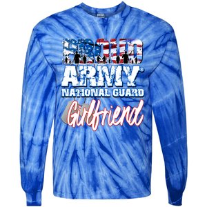 Proud Army National Guard Friend Usa Family Gift Tie-Dye Long Sleeve Shirt