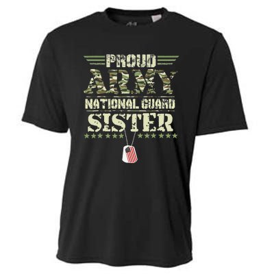 Proud Army National Guard Sister USA Military Veteran Wo Cooling Performance Crew T-Shirt