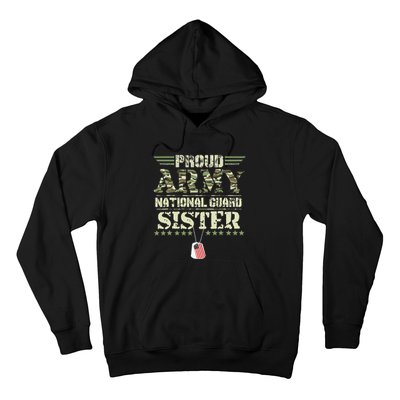 Proud Army National Guard Sister USA Military Veteran Wo Hoodie