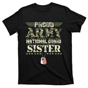 Proud Army National Guard Sister USA Military Veteran Wo T-Shirt