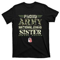 Proud Army National Guard Sister USA Military Veteran Wo T-Shirt