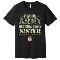 Proud Army National Guard Sister USA Military Veteran Wo Premium T-Shirt