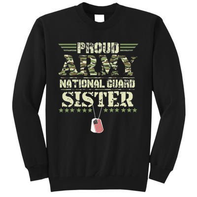 Proud Army National Guard Sister USA Military Veteran Wo Tall Sweatshirt