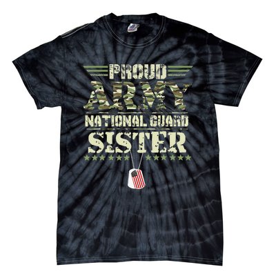 Proud Army National Guard Sister USA Military Veteran Wo Tie-Dye T-Shirt