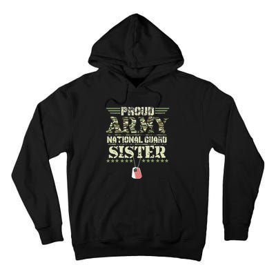 Proud Army National Guard Sister USA Military Veteran Wo Tall Hoodie