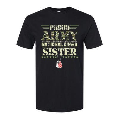 Proud Army National Guard Sister USA Military Veteran Wo Softstyle CVC T-Shirt