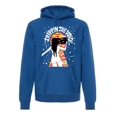 Psychedelic Abstract Nude Art Lsd Hippie Trippy Gift Idea Gift Premium Hoodie