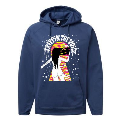 Psychedelic Abstract Nude Art Lsd Hippie Trippy Gift Idea Gift Performance Fleece Hoodie