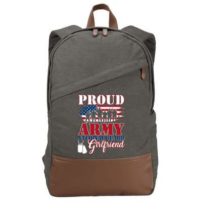 Proud Army National Guard Friend Tee U S Military Gift Cool Gift Cotton Canvas Backpack