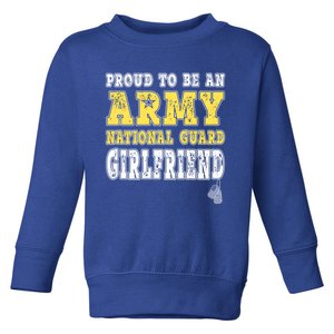 Proud Army National Guard Friend Us Flag Military Couple Meaningful Gift Toddler Sweatshirt