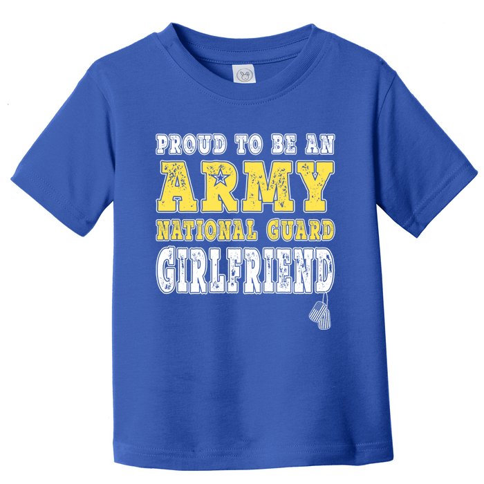 Proud Army National Guard Friend Us Flag Military Couple Meaningful Gift Toddler T-Shirt