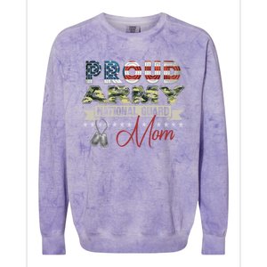 Proud Army National Guard Mom Mothers Day Gift Colorblast Crewneck Sweatshirt