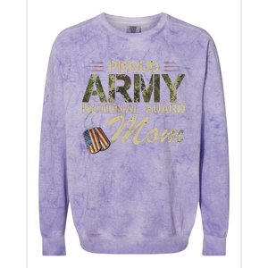 Proud Army National Guard Mom Mothers Day Colorblast Crewneck Sweatshirt