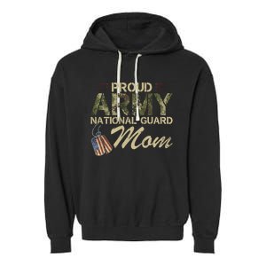 Proud Army National Guard Mom Mothers Day Garment-Dyed Fleece Hoodie