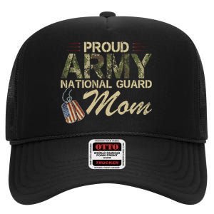 Proud Army National Guard Mom Mothers Day High Crown Mesh Back Trucker Hat