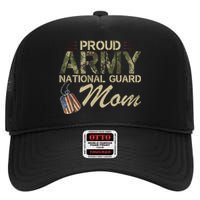 Proud Army National Guard Mom Mothers Day High Crown Mesh Back Trucker Hat