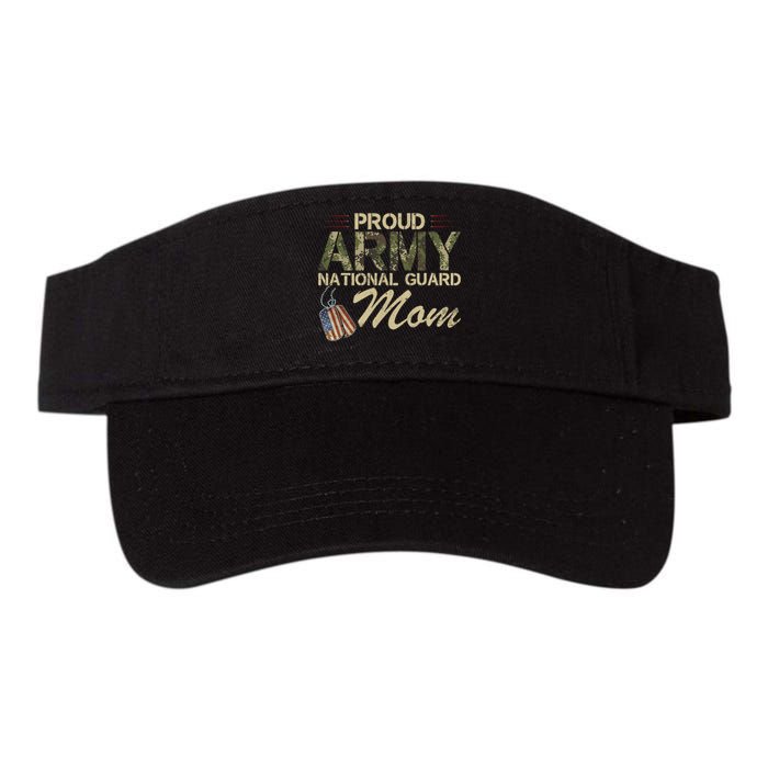 Proud Army National Guard Mom Mothers Day Valucap Bio-Washed Visor