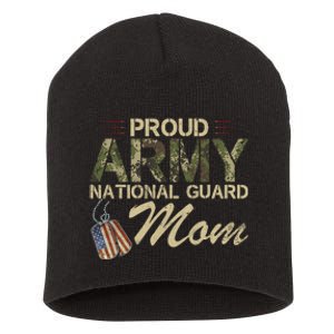 Proud Army National Guard Mom Mothers Day Short Acrylic Beanie