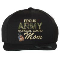 Proud Army National Guard Mom Mothers Day Wool Snapback Cap