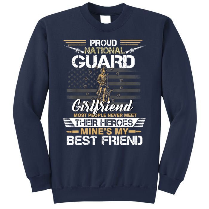 Proud Army National Guard Girlfriend Flag U.S Military Sweatshirt