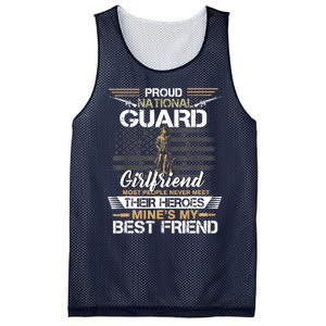 Proud Army National Guard Girlfriend Flag U.S Military Mesh Reversible Basketball Jersey Tank