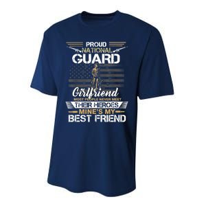 Proud Army National Guard Girlfriend Flag U.S Military Performance Sprint T-Shirt