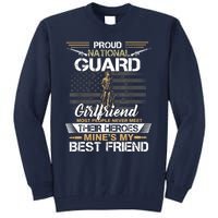 Proud Army National Guard Girlfriend Flag U.S Military Tall Sweatshirt