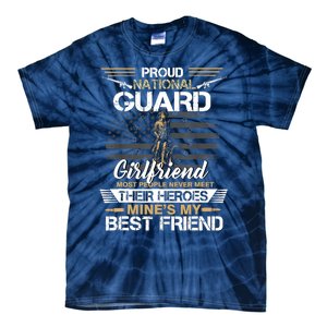 Proud Army National Guard Girlfriend Flag U.S Military Tie-Dye T-Shirt