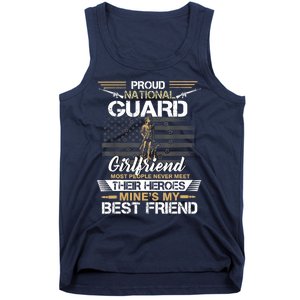 Proud Army National Guard Girlfriend Flag U.S Military Tank Top