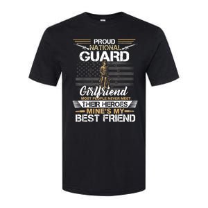 Proud Army National Guard Girlfriend Flag U.S Military Softstyle CVC T-Shirt