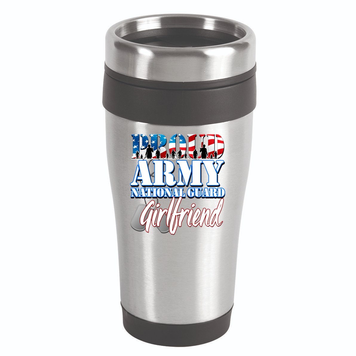 Proud Army National Guard Friend Usa Military Gift 16oz Travel Tumbler