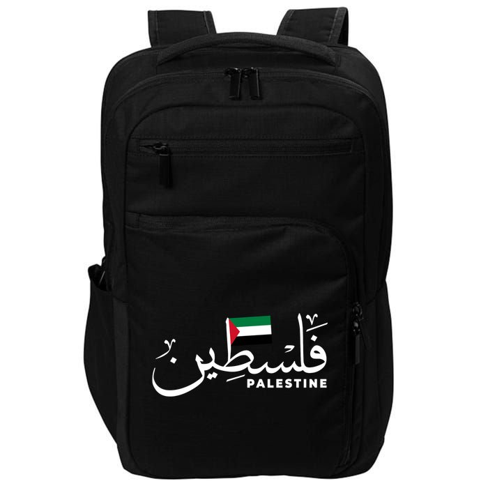 Palestine Arabic Name Palestine Flag Impact Tech Backpack