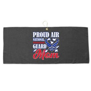 Proud Air National Guard Mom Gift Air Force Mothers Day Funny Gift Large Microfiber Waffle Golf Towel