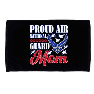 Proud Air National Guard Mom Gift Air Force Mothers Day Funny Gift Microfiber Hand Towel