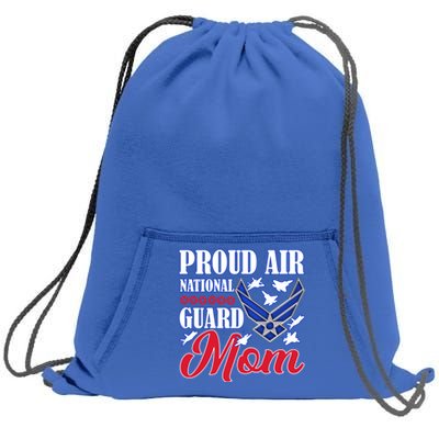 Proud Air National Guard Mom Gift Air Force Mothers Day Funny Gift Sweatshirt Cinch Pack Bag