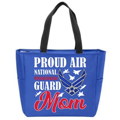 Proud Air National Guard Mom Gift Air Force Mothers Day Funny Gift Zip Tote Bag