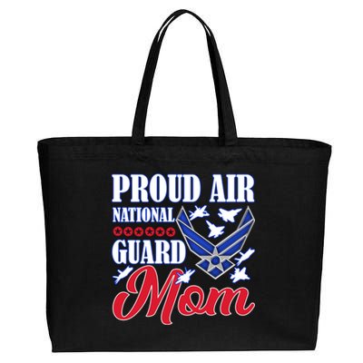 Proud Air National Guard Mom Gift Air Force Mothers Day Funny Gift Cotton Canvas Jumbo Tote